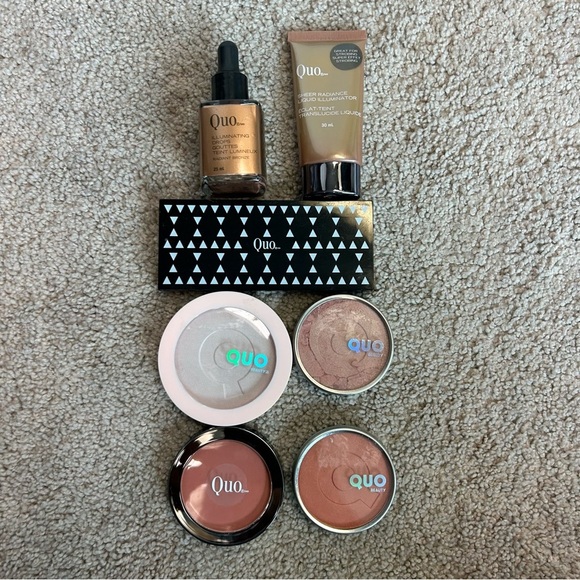 Quo Other - Quo makeup assorted bundle eyeshadow blush highlighter liquid illuminating drops
